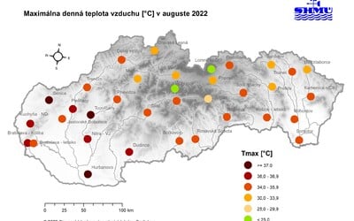 SHMÚ: August bol na Slovensku abnormálne teplý a zároveň suchý, ukazujú najnovšie údaje.