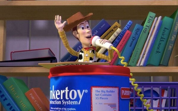 Teraz skúsme niečo jednoduchšie. Spomenieš si, ako sa volal kovboj z rozprávky Toy Story?