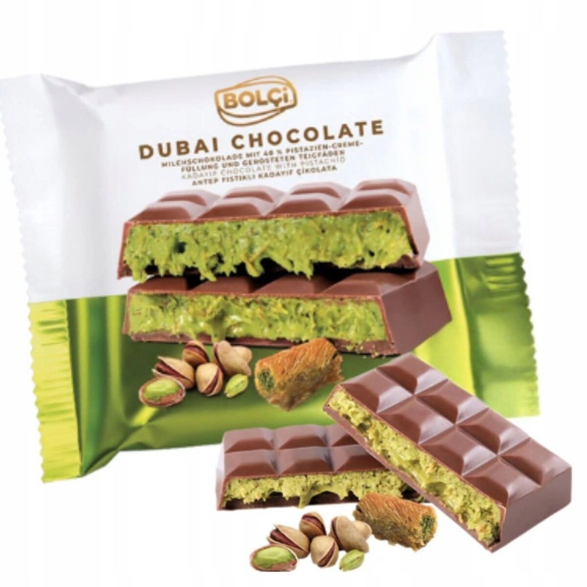 Dubajská čokoláda od značky Bolci.