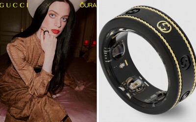 Gucci představilo spolu s firmou Oura 18karátový inteligentní prsten. Tep srdce prý dokáže měřit lépe než hodinky.