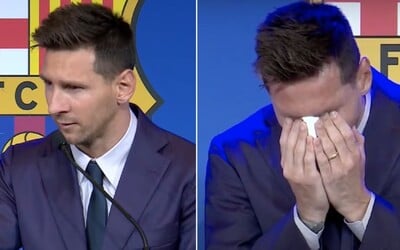 VIDEO: Messi sa so slzami v očiach lúči s FC Barcelona. Dúfa, že raz sa vráti.