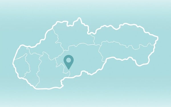 Ktorý okres je vyznačený na slepej mape?