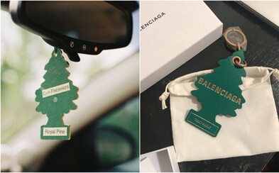 Balenciaga čelí obvinění z porušení autorských práv kvůli přívěsku napodobujícímu osvěžovač vzduchu Balenciaga čelí obvinění z porušení autorských práv kvůli přívěsku napodobujícímu osvěžovač vzduchu