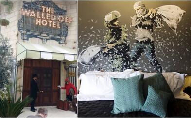Banksy otvoril v Betleheme hotel s najhorším výhľadom na svete. Jeho steny sú plné očarujúcich graffiti Banksy otvoril v Betleheme hotel s najhorším výhľadom na svete. Jeho steny sú plné očarujúcich graffiti