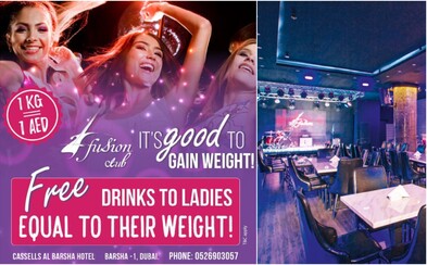 Bar v Dubaji nabízí pro ženy drinky zdarma. Záleží ale na tom, kolik váží Bar v Dubaji nabízí pro ženy drinky zdarma. Záleží ale na tom, kolik váží