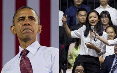 Barack Obama poprosil mladú Vietnamku, aby mu zarapovala po tom, čo sa predstavila ako raperka a chcela sa ho niečo opýtať Barack Obama poprosil mladú Vietnamku, aby mu zarapovala po tom, čo sa predstavila ako raperka a chcela sa ho niečo opýtať