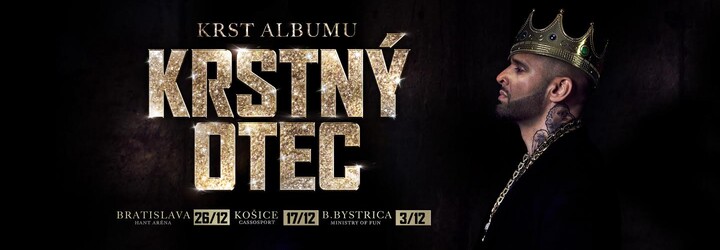 Bratislava, Košice a Banská Bystrica budú hostiť krsty Rytmusovho nového albumu Krstný otec, ktorý vyjde už čoskoro