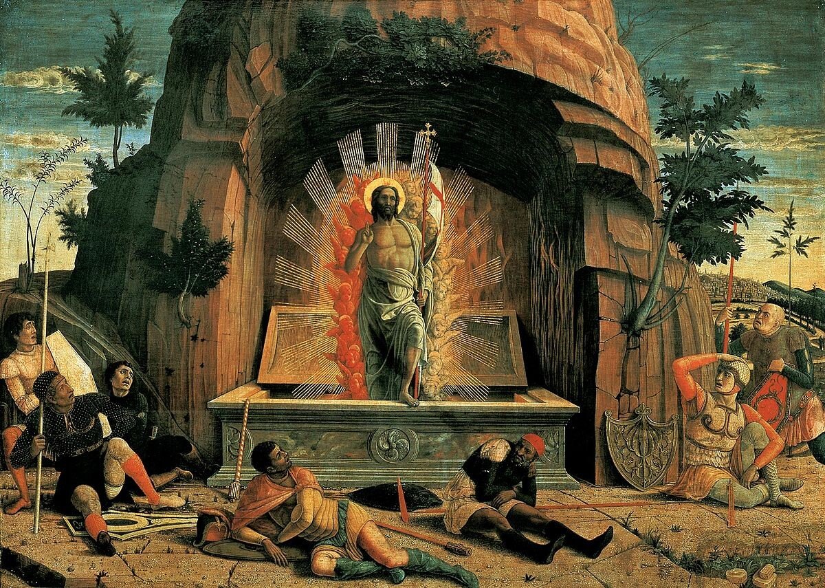 Andrea Mantegna, Vzkříšení (1457–1459).