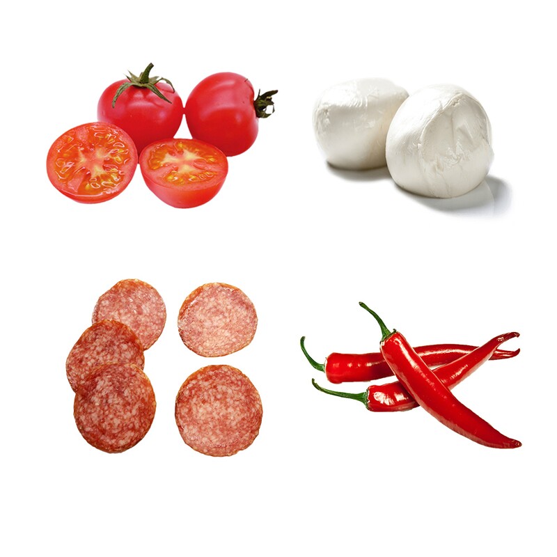 Ako sa volá pizza, na ktorej by si našiel tieto suroviny?
