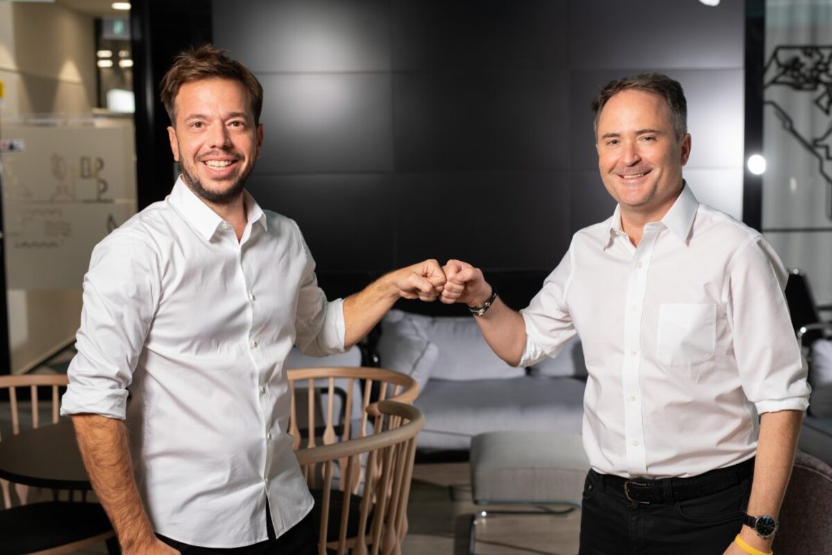 Jakub Havrlant, CEO spoločnosti Rockaway Capital, a François Nuyts, CEO spoločnosti Allegro.