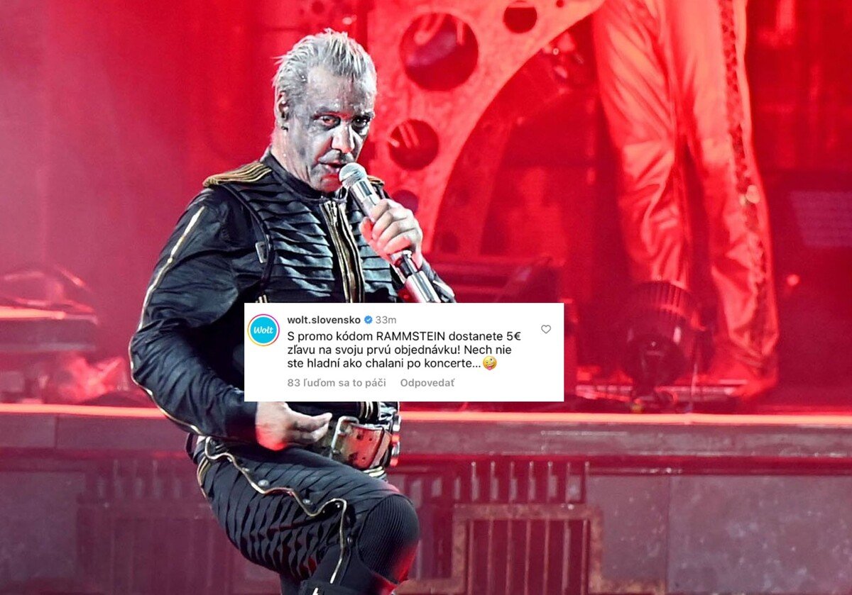 Spoločnosť Wolt ponúka novým zákazníkom vtipný promo kód, ktorým reaguje na kapelu Rammstein.