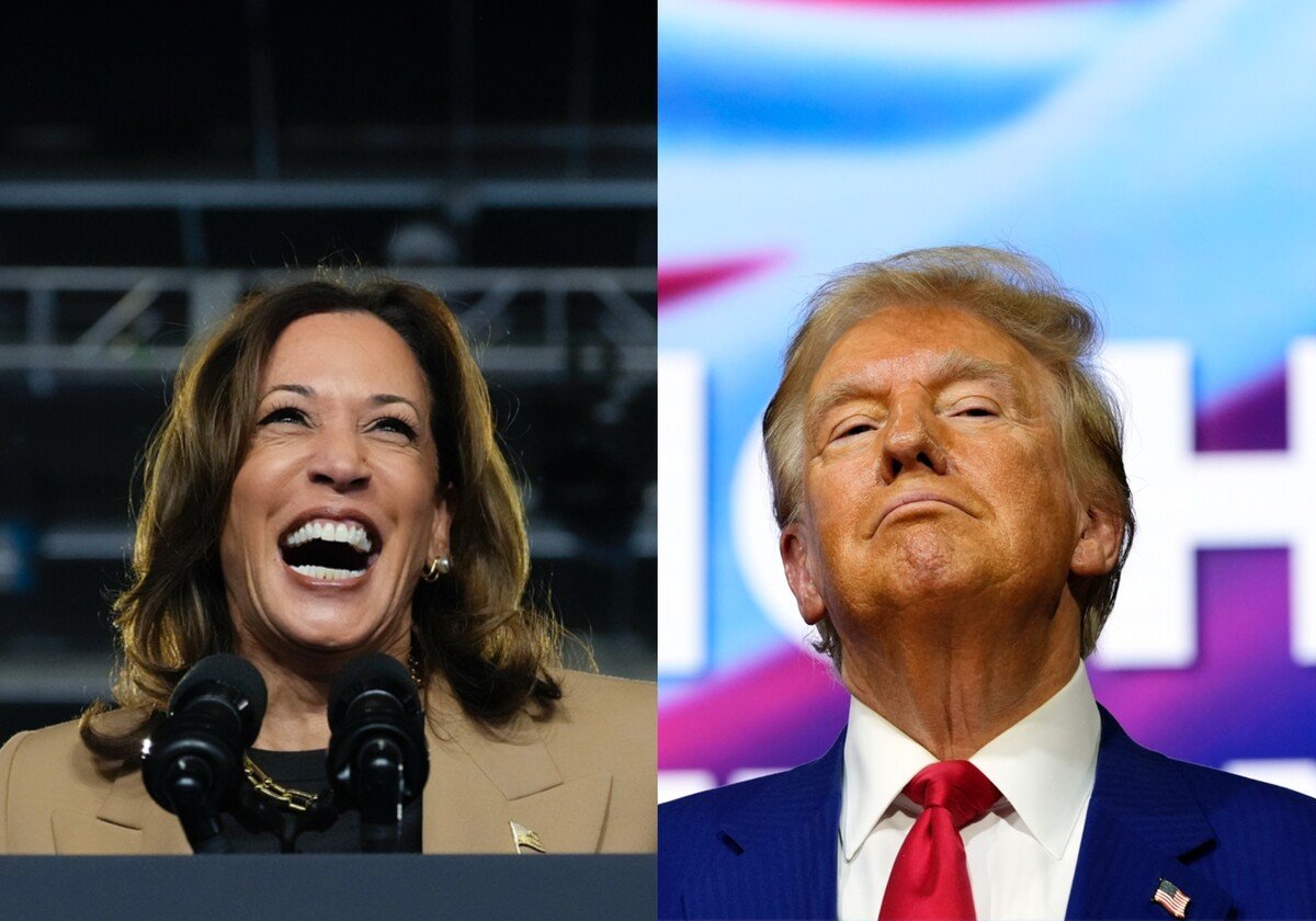 Kamala Harris, Donald Trump.