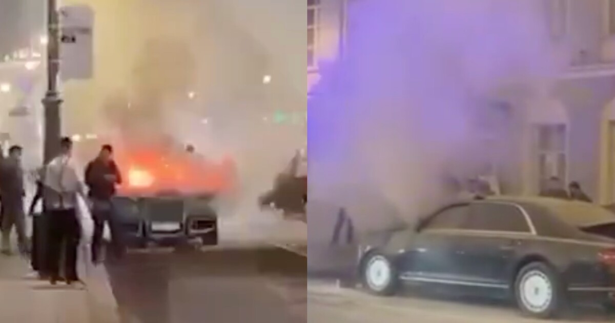 VIDEO: Putinovu limuzínu uprostřed Moskvy zachvátily plameny. Tajné služby zpřísňují bezpečnostní opatření
