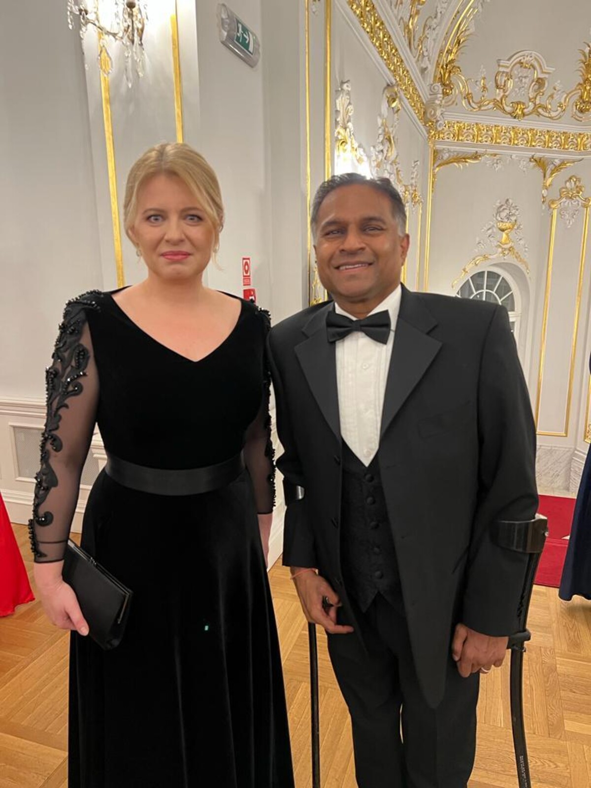 Americký veľvyslanec Gautam A. Rana s našou prezidentkou Zuzanou Čaputovou. 