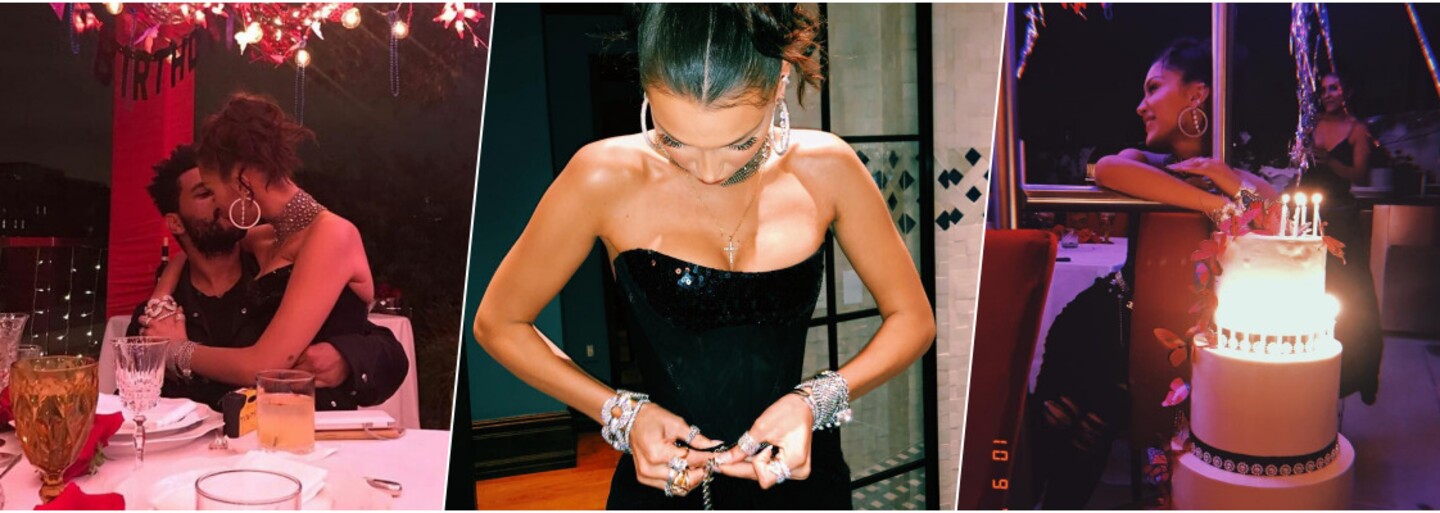Bella Hadid oslavila 22. narozeniny ve společnosti The Weeknda, Kendall Jenner a sestry Gigi