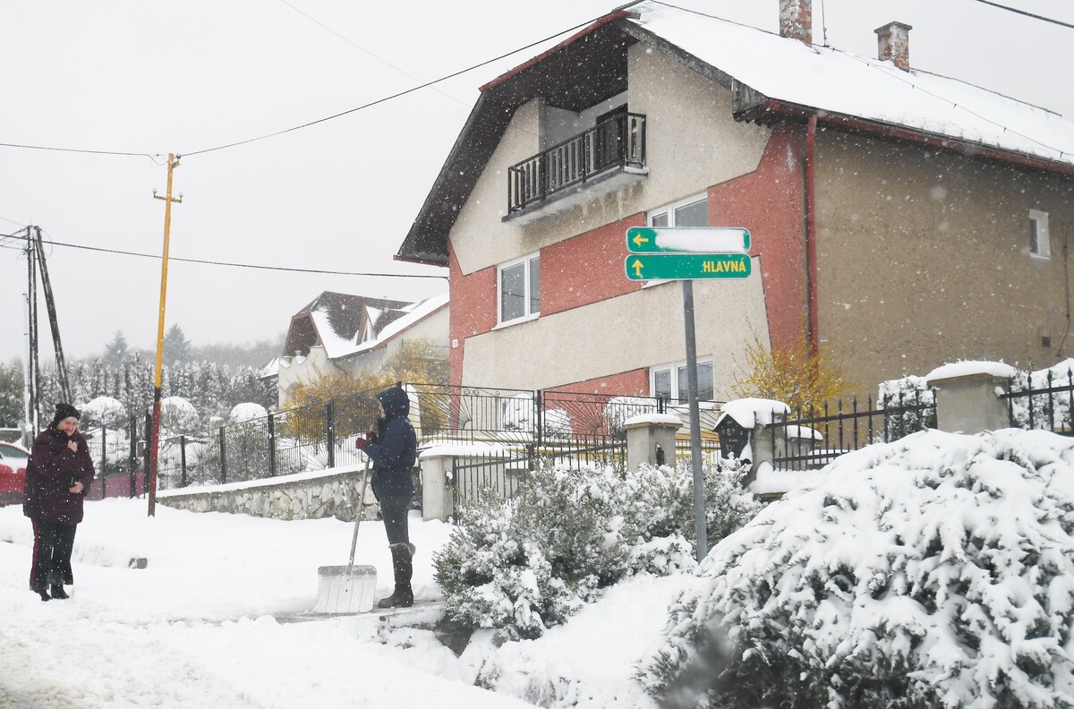 počasie, sneh, sneženie