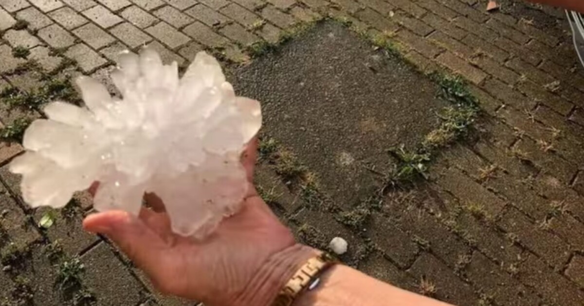 V Itálii spadla největší zaznamenaná kroupa v Evropě