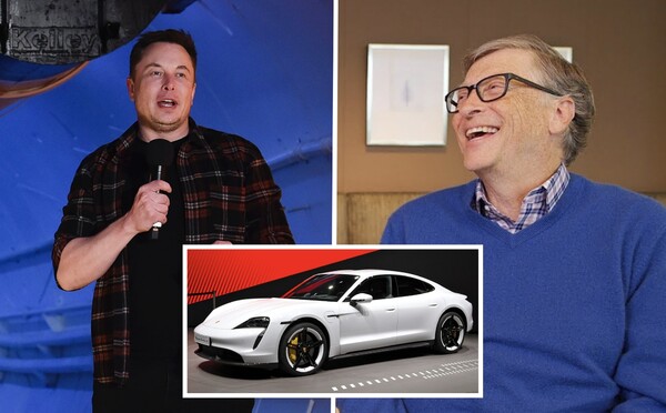 Bill Gates naštval šéfa Tesly Elona Muska. Koupil si konkurenční Porsche Taycan