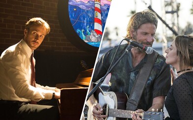 Bradley Cooper ako zlatý hlas s gitarou či Ryan Gosling hrajúci na klavír alebo 10 hercov s úžasným hudobným nadaním Bradley Cooper ako zlatý hlas s gitarou či Ryan Gosling hrajúci na klavír alebo 10 hercov s úžasným hudobným nadaním