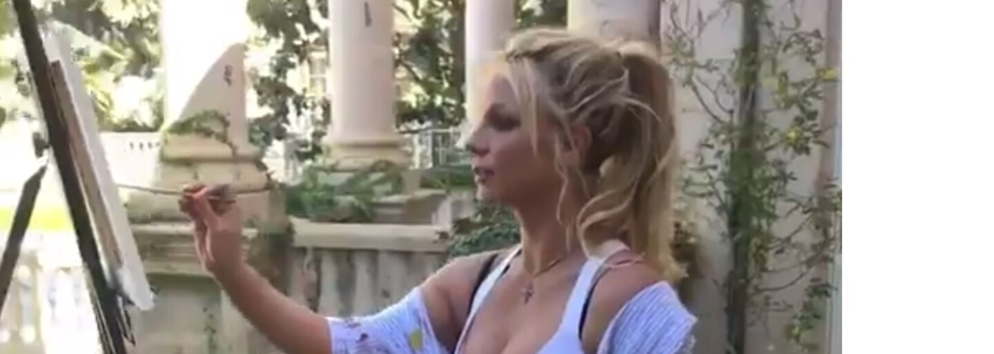 Britney Spears predala príšerný obraz za desaťtisíc dolárov. Internet sa na nej pobavil aj napriek tomu, že všetko darovala charite