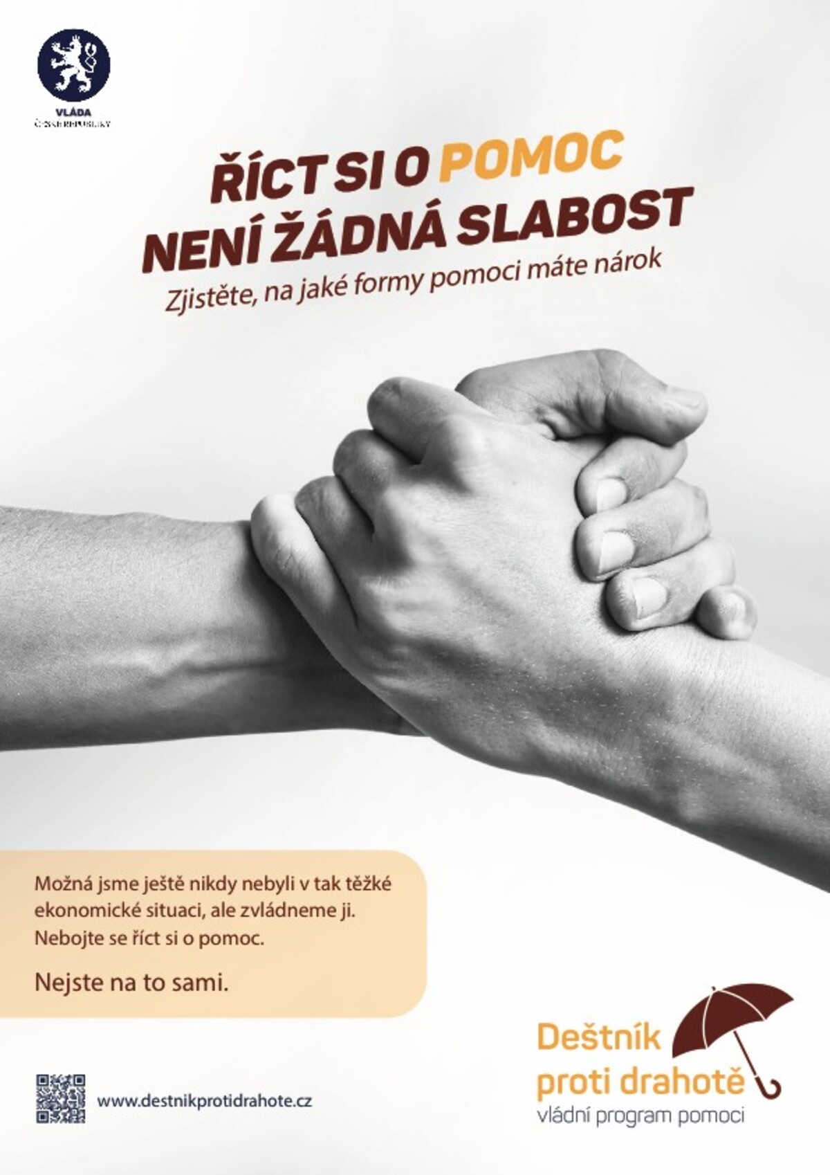 Ukázka vizuálu nové kampaně české vlády.