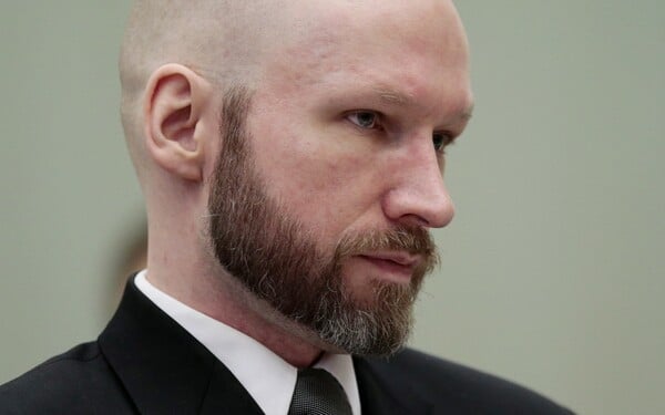 Norský masový vrah Anders Behring Breivik. 