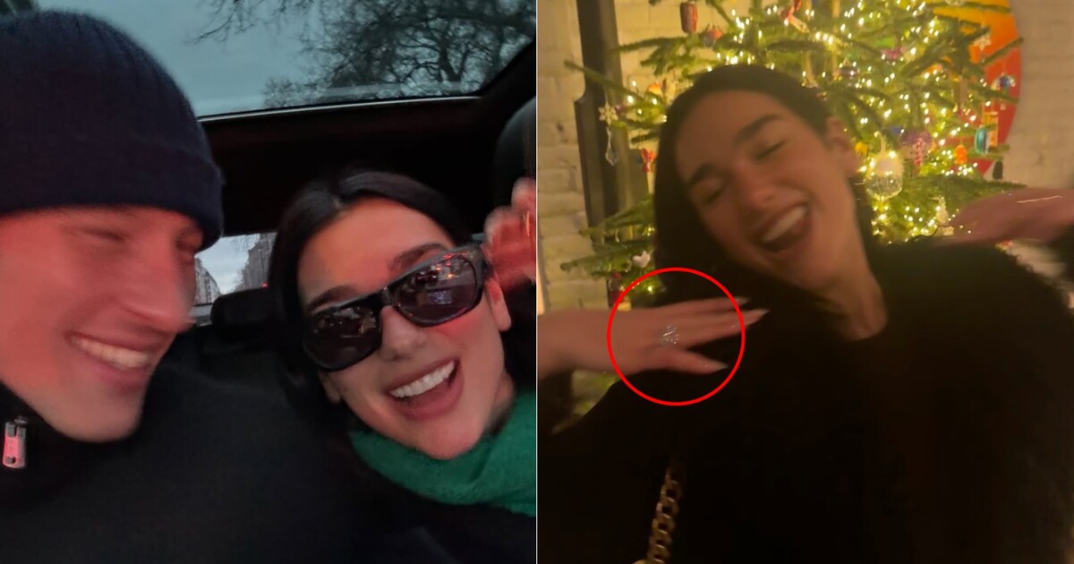 Dua Lipa novými vánočními fotkami rozpoutala diskusi o zásnubách. Fanoušci si všimli prstenu