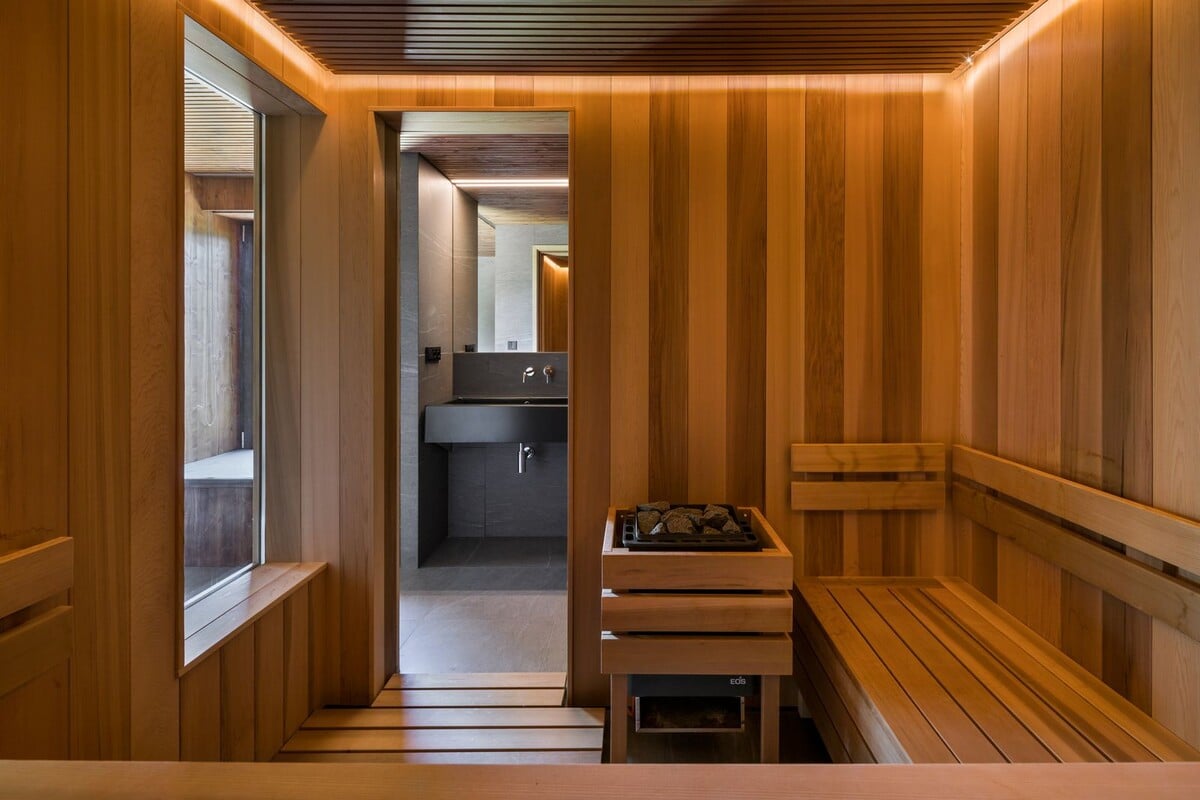 sauna,wellness,architektúra,interiérový dizajn