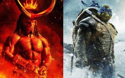 Hellboy sa pripomína dvojicou plagátov a Ninja korytnačky čaká ďalší reboot