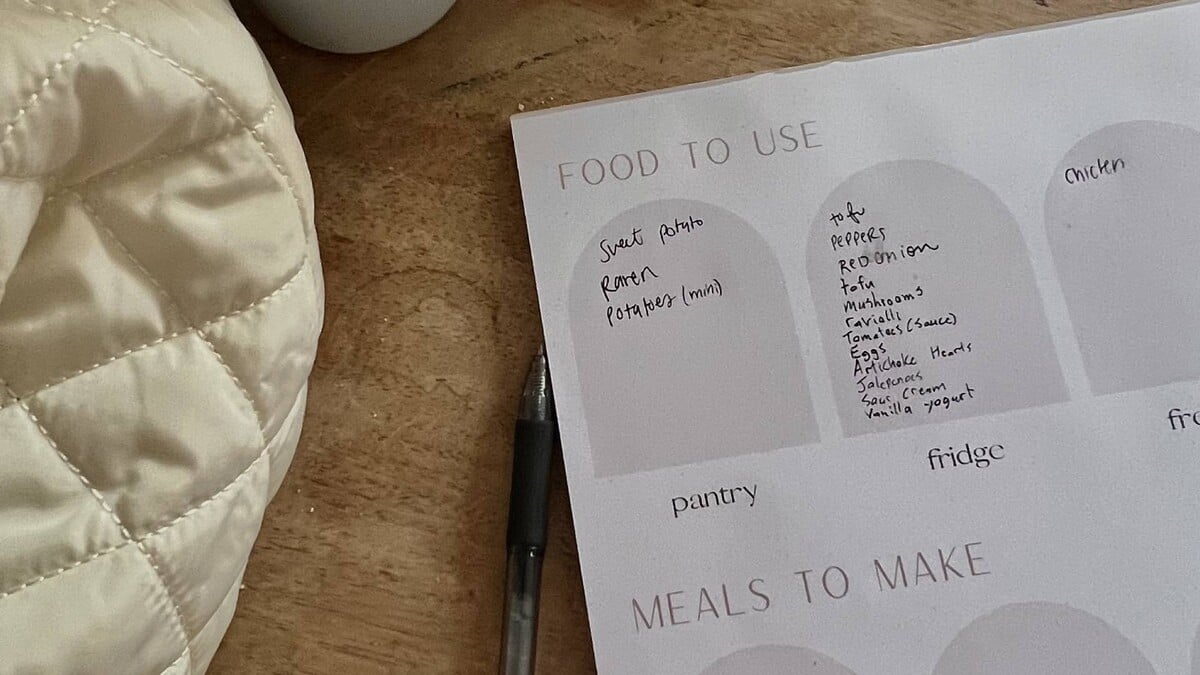 nákupní seznam, shopping list