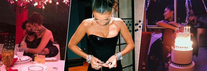 Bella Hadid oslávila svoje 22. narodeniny v spoločnosti The Weeknda, Kendall Jenner a sestry Gigi
