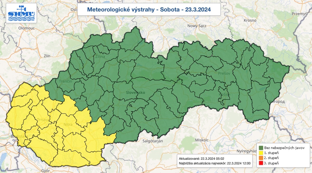 mapa , počasie 