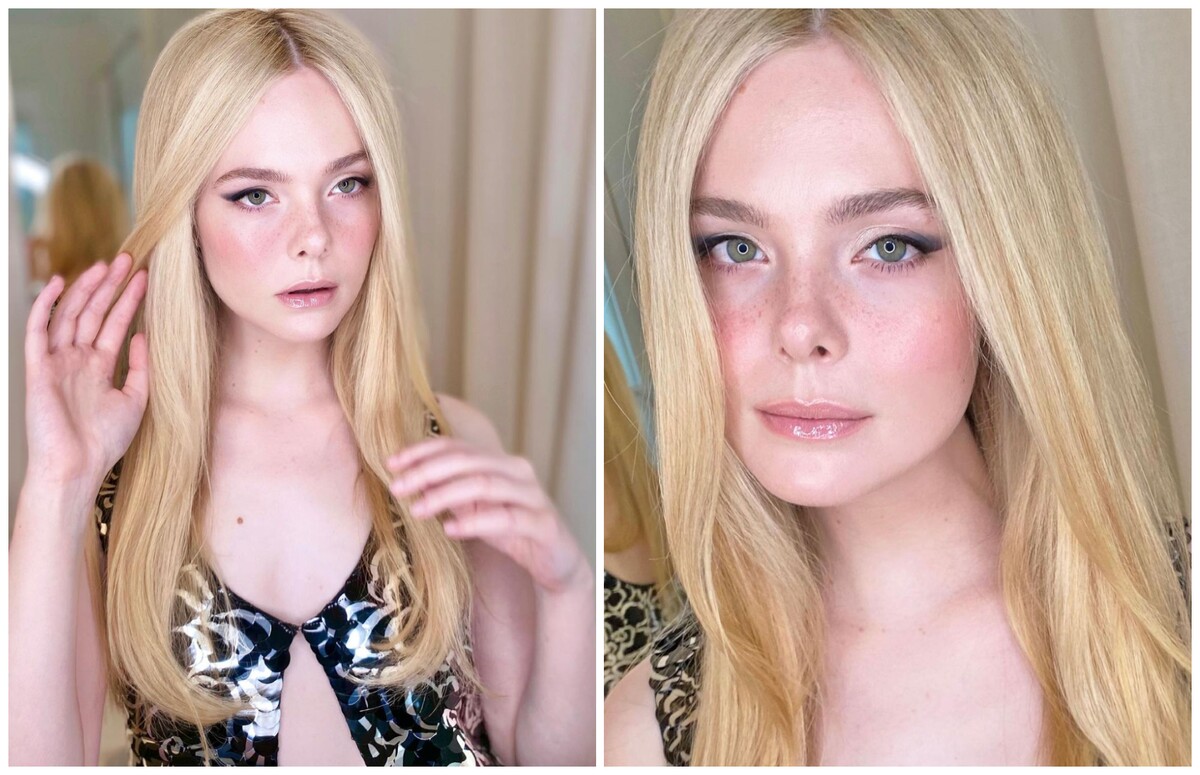 Elle Fanning je kráľovnou experimentu. Jej mejkapové triky sú v posledných mesiacoch virálom internetu.