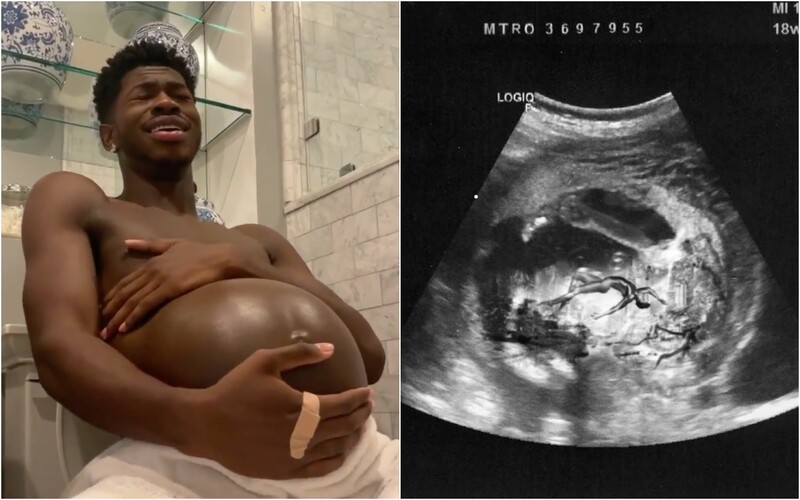 Lil Nas X pred vydaním albumu zdieľal video s tehotenským bruchom, vraj už má kontrakcie. Dnes úspešne „porodil“.