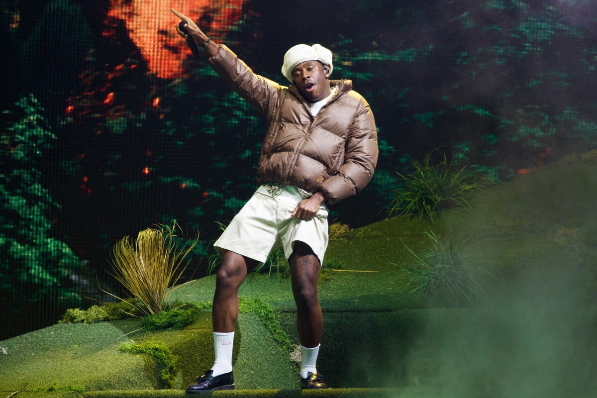 Tyler, the Creator, počas vystúpenia na festivale Parklife v roku 2022.