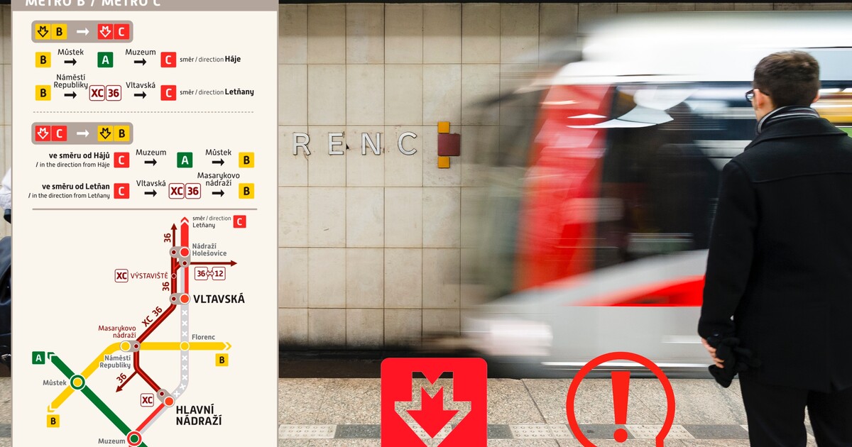 Pozor, o víkendu bude výluka metra C v Praze. Kde nepojede?