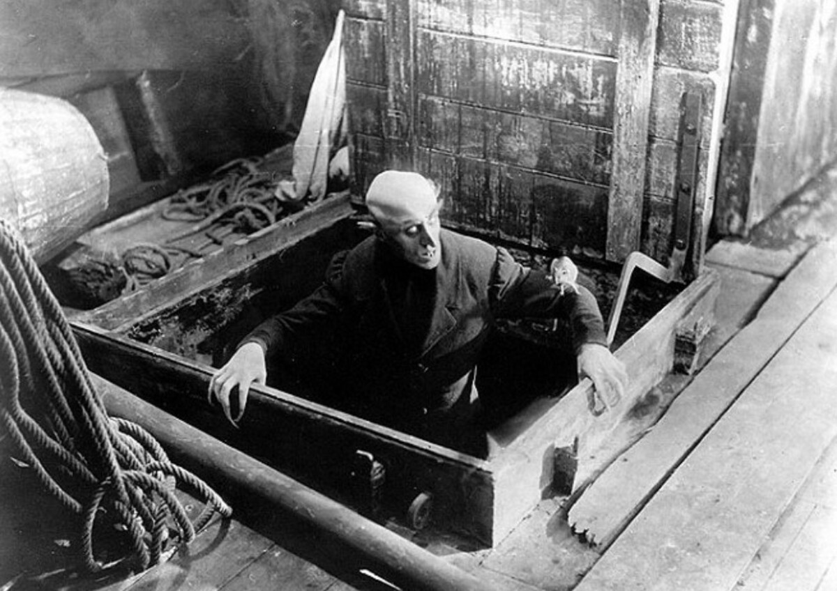 Max Schreck ako upír Nosferatu.