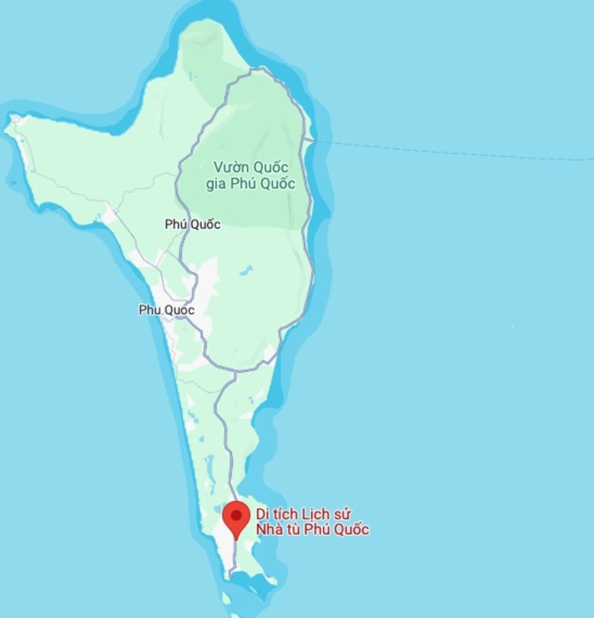 Mapa ostrova Phu Quoc