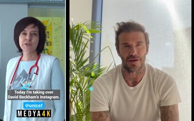 David Beckham požičal svoj instagramový účet doktorke z Charkova. Anestéziologička Iryna ukázala prácu na popôrodnom oddelení.