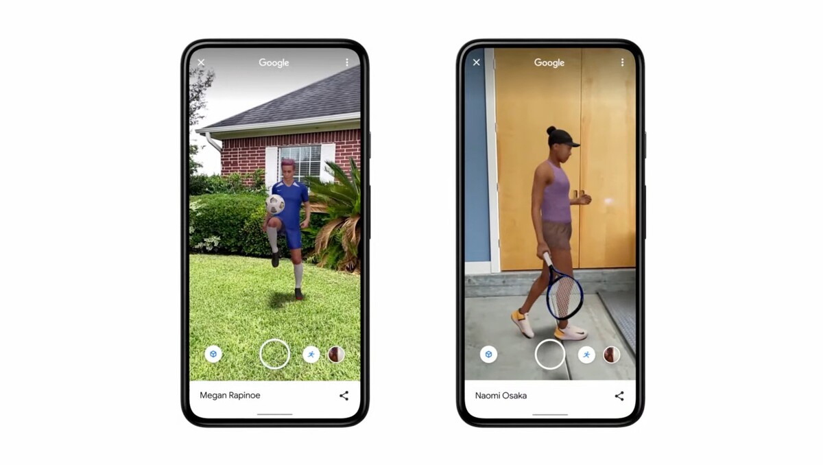 Pri vyhľadávaní vybraných športovcov Googlom sa bude zobrazovať aj možnosť prezrieť si výkon daného športovca prostredníctvom rozšírenej reality priamo u používateľa doma.