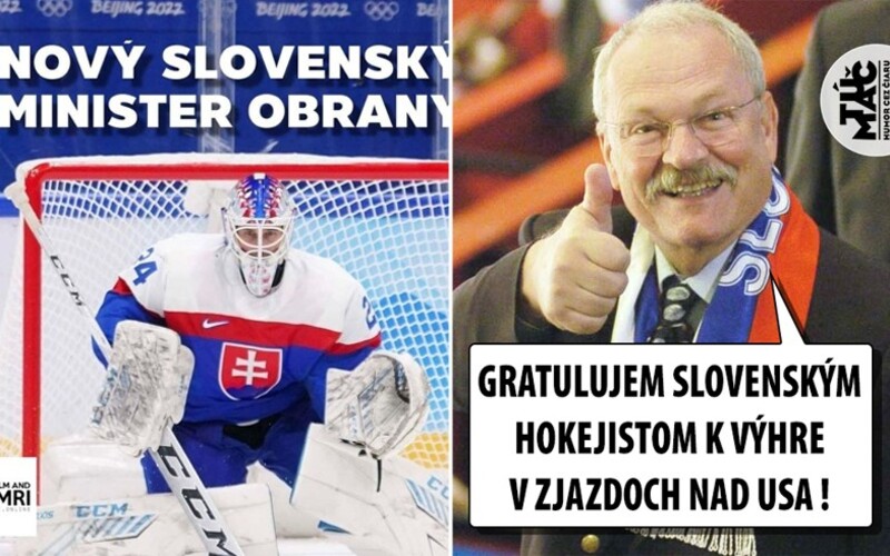 „Zarezaný“ Merčiak aj nový minister obrany. Internet valcujú vtipné memečka o slovenskej výhre nad USA.
