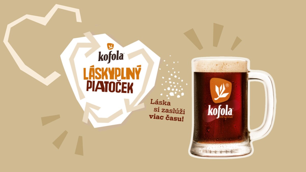 kofola, laskyplny piatocek