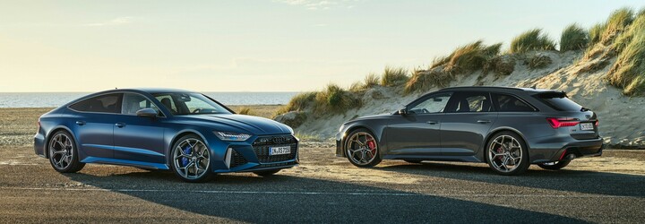 Vyšší výkon a nižšia hmotnosť. O tom sú modely Audi RS6 a RS7 v novej verzii performance