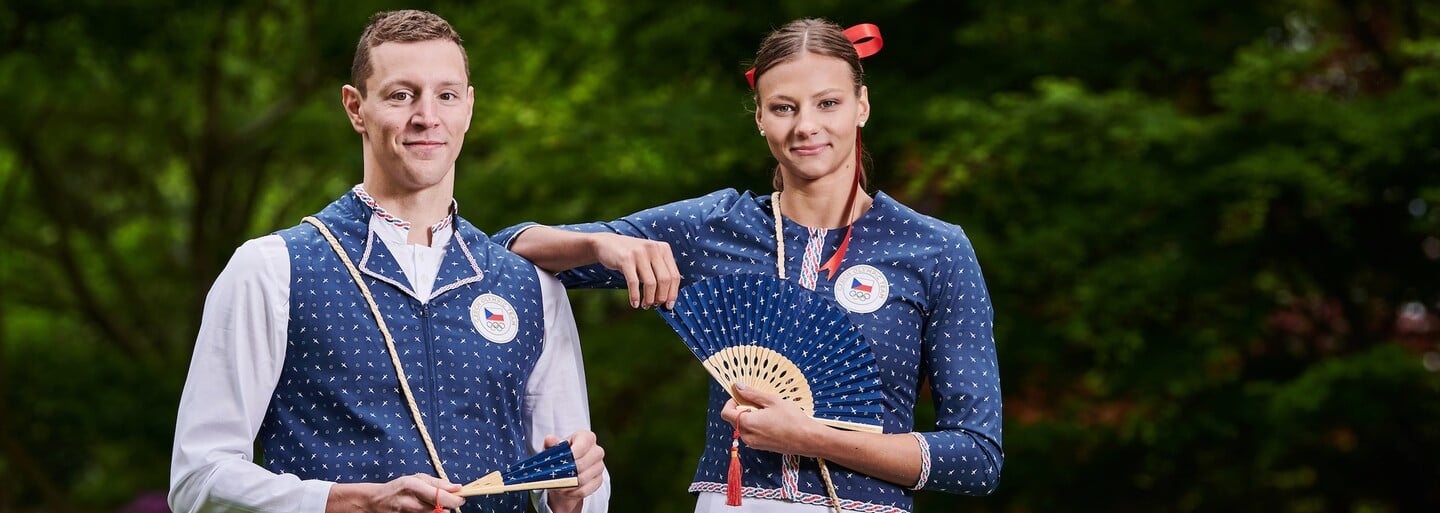 Češi vyrazí na olympiádu v Tokiu ve speciálních krojích s modrotiskem