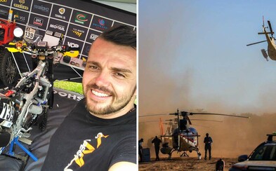 Český motorkár na Dakare zachránil konkurenta, ochránil ho pred slnkom a dal mu svoju vodu. Napokon havaroval a musel zo súťaže odstúpiť Český motorkár na Dakare zachránil konkurenta, ochránil ho pred slnkom a dal mu svoju vodu. Napokon havaroval a musel zo súťaže odstúpiť