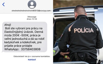 Хочеш заробляти 500 євро в день? В Словаччині отримують підозрілі SMS, на які не потрібно реагувати, попереджають у поліції 