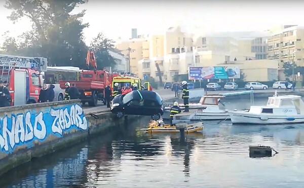 Chorvátka ostala visieť s autom „v lufte"