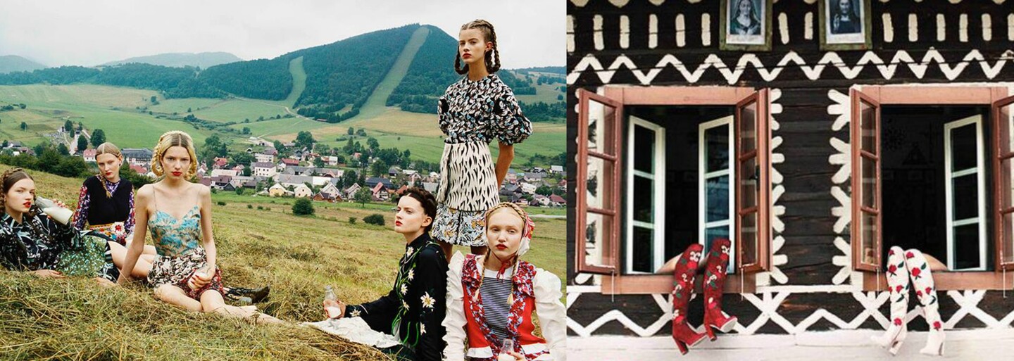 Čičmany a s nimi aj kúsok slovenskej kultúry sa vďaka fotografovi Michalovi Pudelkovi nachádzajú na stránkach prestížneho Vogue