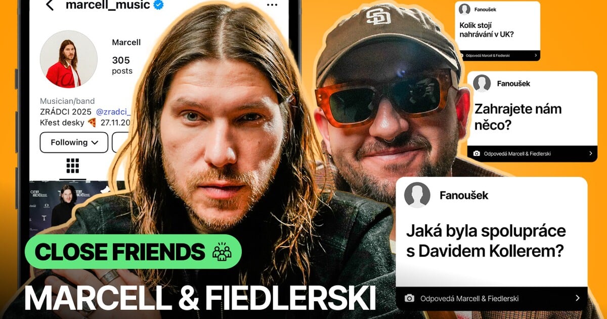 VIDEO: „Nahrávali jsme na piano, na které hrál Elton John a Chris Martin z Coldplay,“ říkají Marcell s producentem Fiedlerskim
