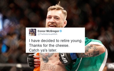 Conor McGregor překvapil fanoušky tweetem o odchodu do důchodu. Nebude bojovat ani s Diazem Conor McGregor překvapil fanoušky tweetem o odchodu do důchodu. Nebude bojovat ani s Diazem